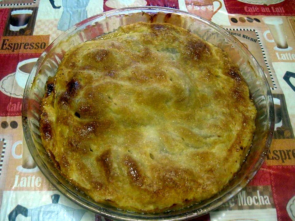 recette Tatin aux abricots et pommes cannelle.