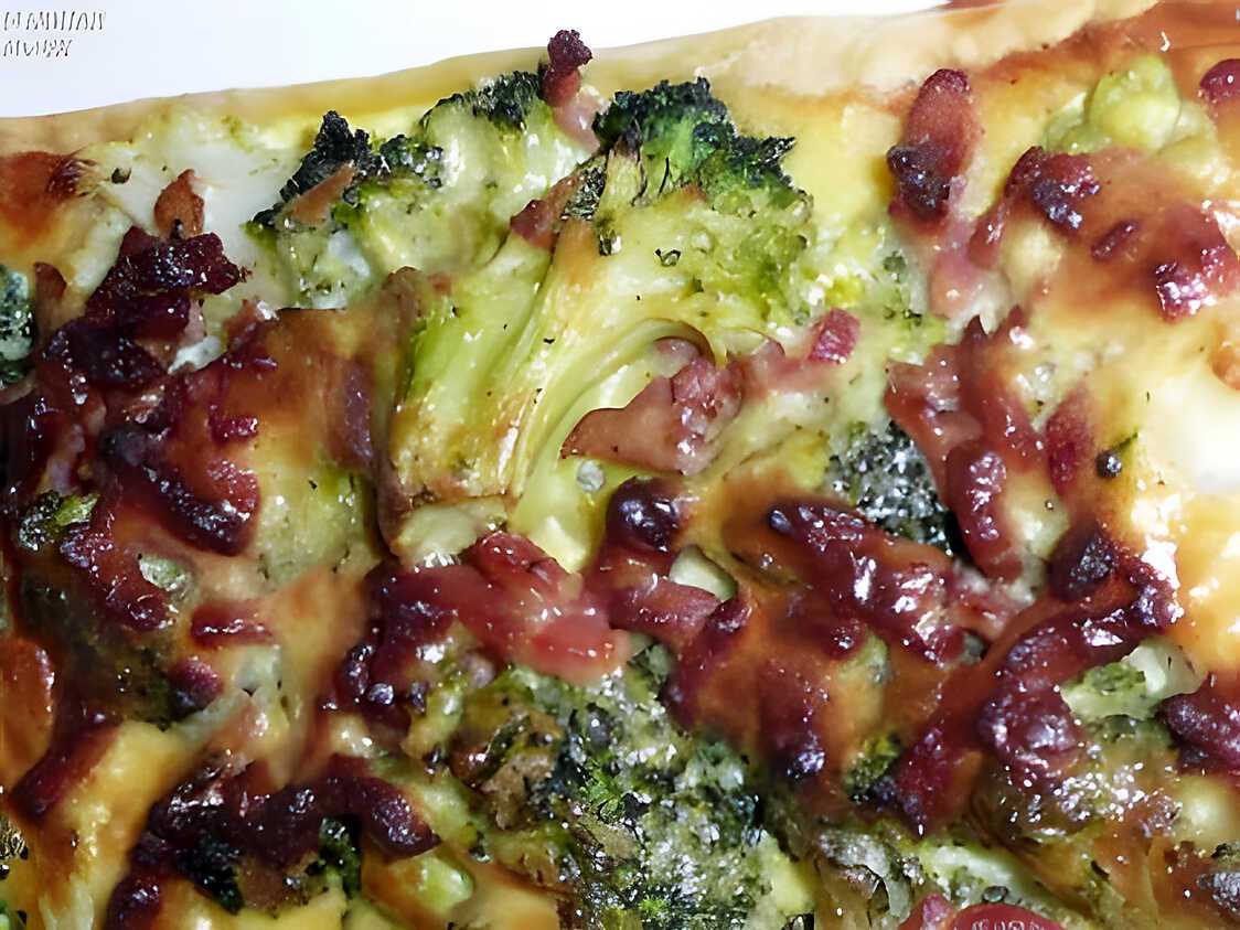 Feuilleté de brocolis au chévre frais