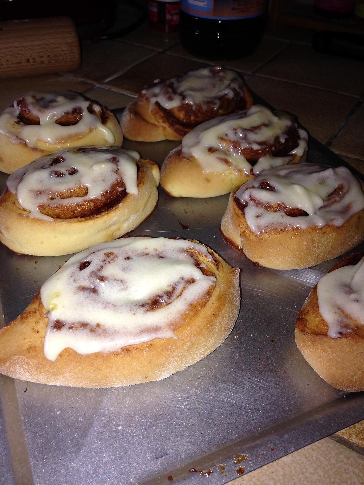 recette Cinnamon rolls