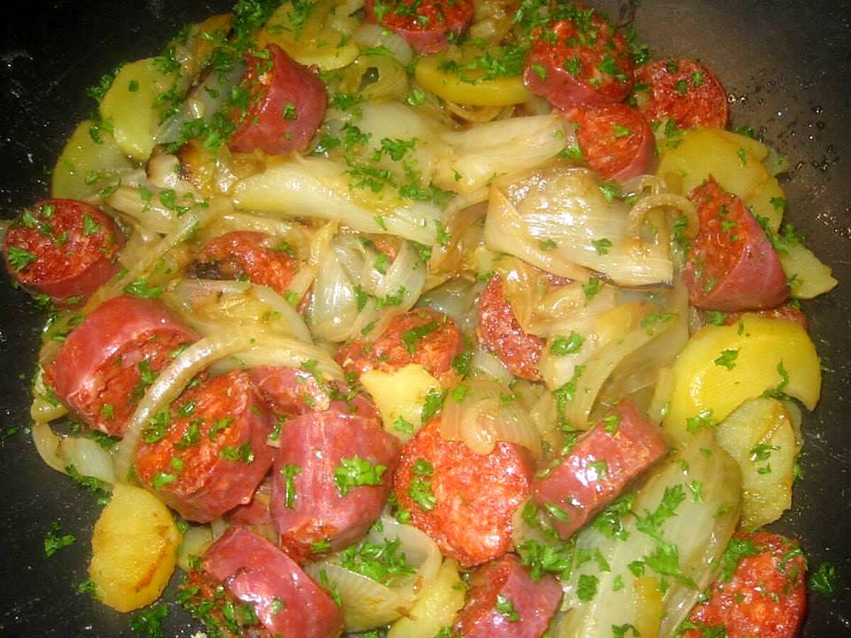 recette Endives au chorizo.