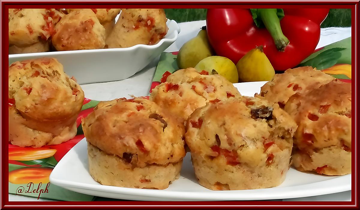 recette Muffins aux poivrons et figues