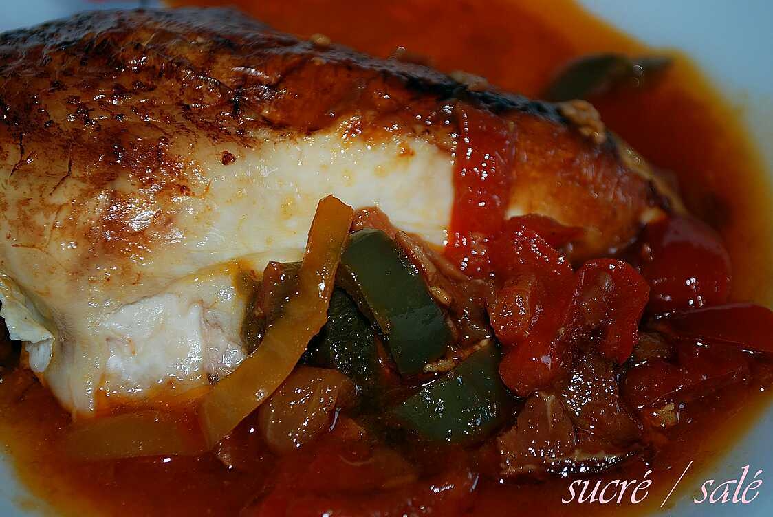 Recette de Poulet aux 3 poivrons