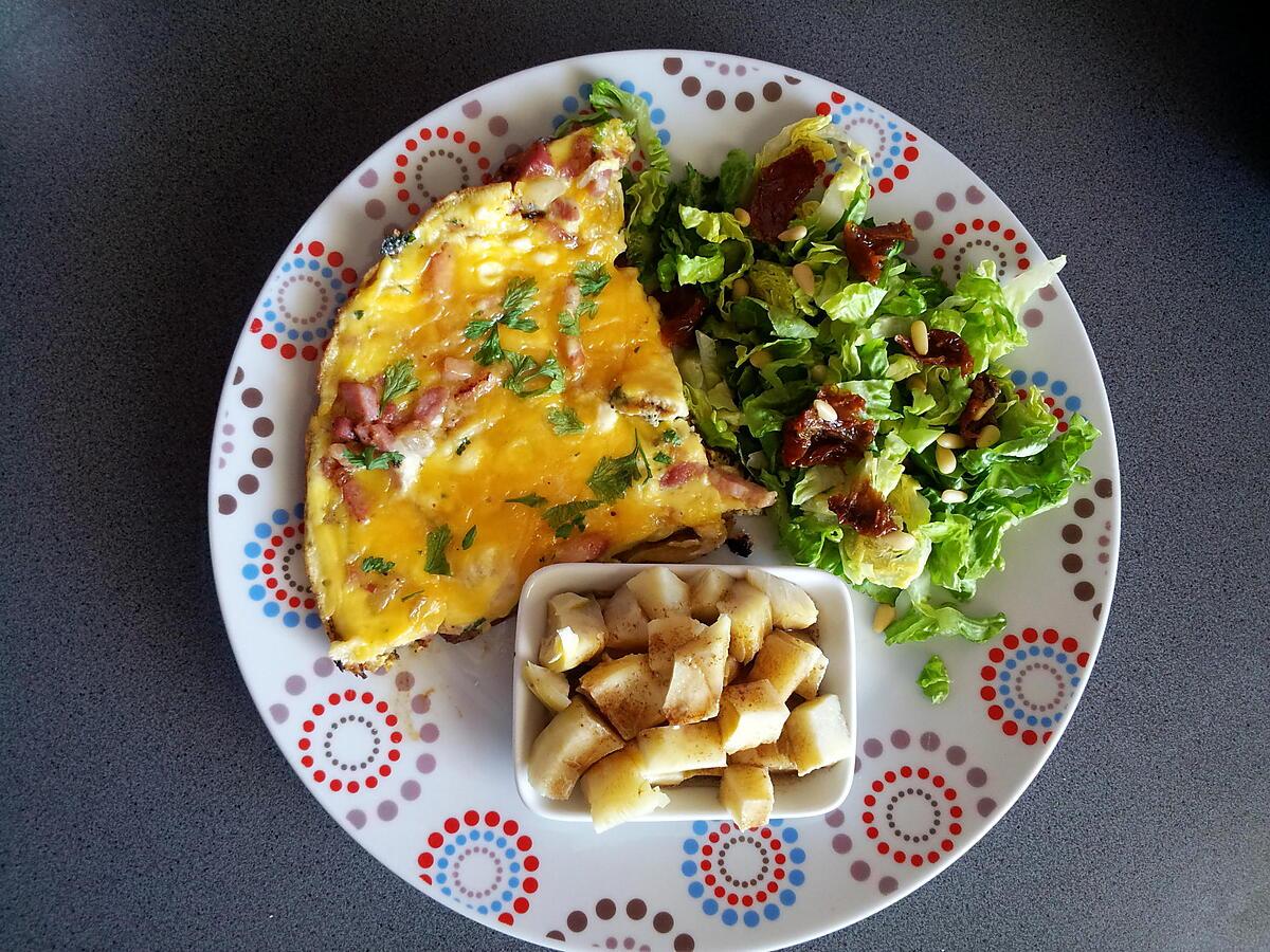 recette Omelette onctueuse garnie