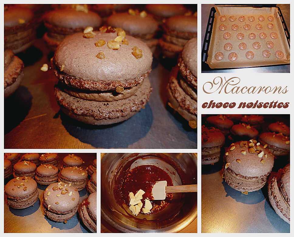 recette Macarons chocolat/noisettes