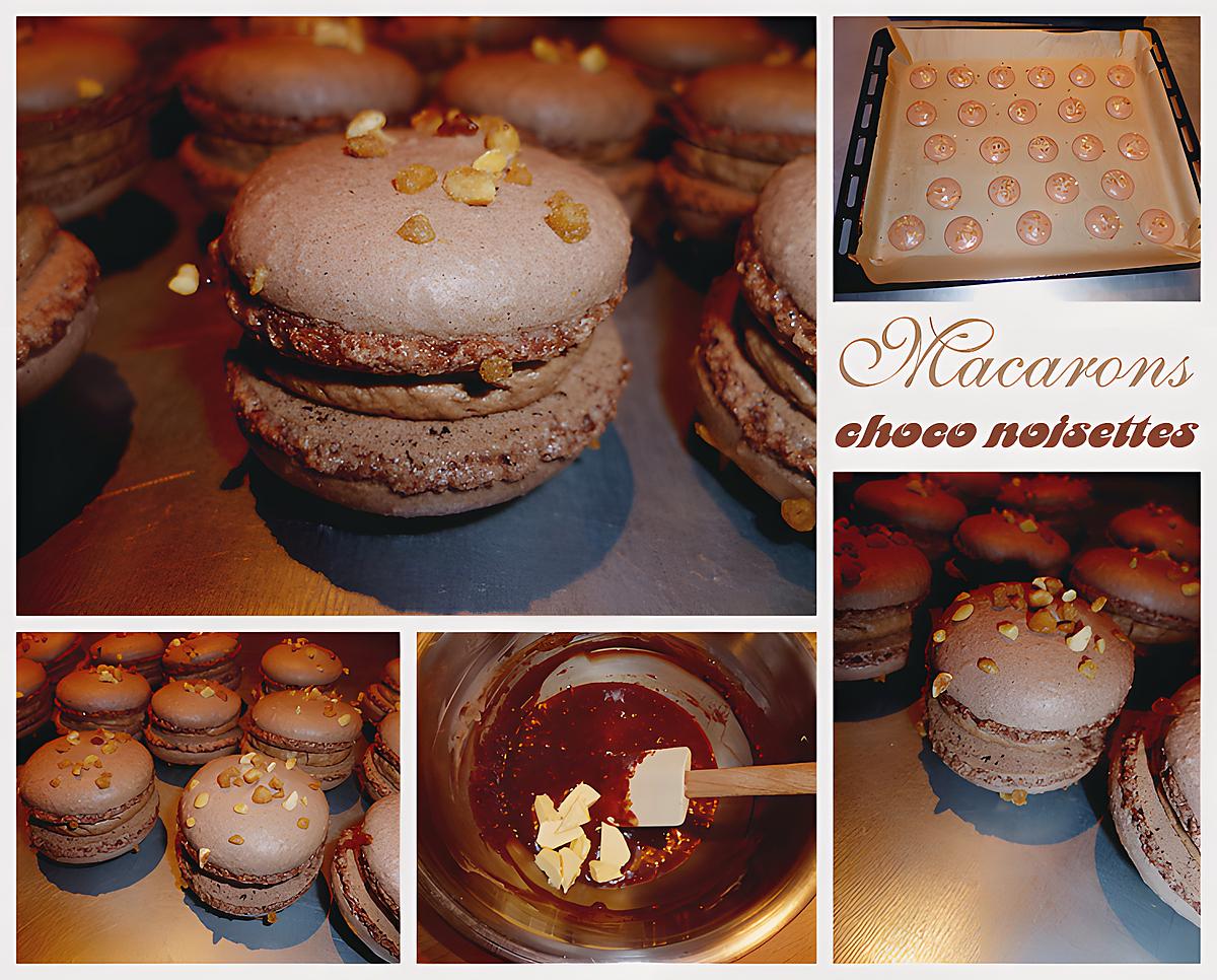 recette Macarons chocolat/noisettes