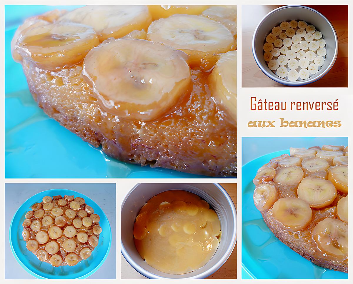 recette Gâteau renversé aux bananes