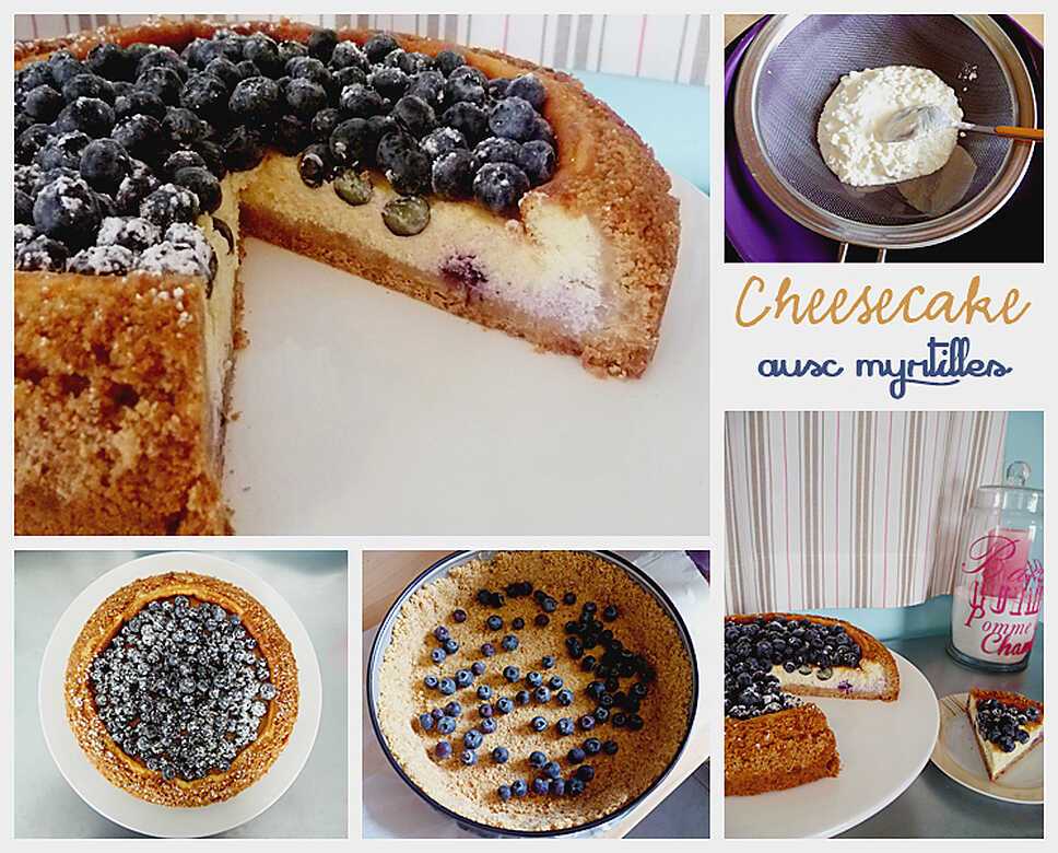 recette Cheesecake aux myrtilles