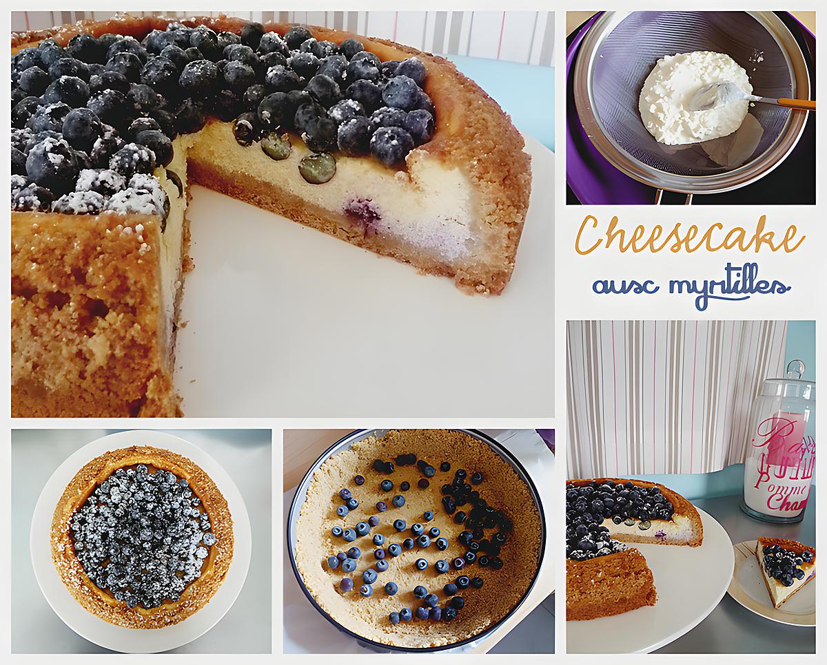 recette Cheesecake aux myrtilles