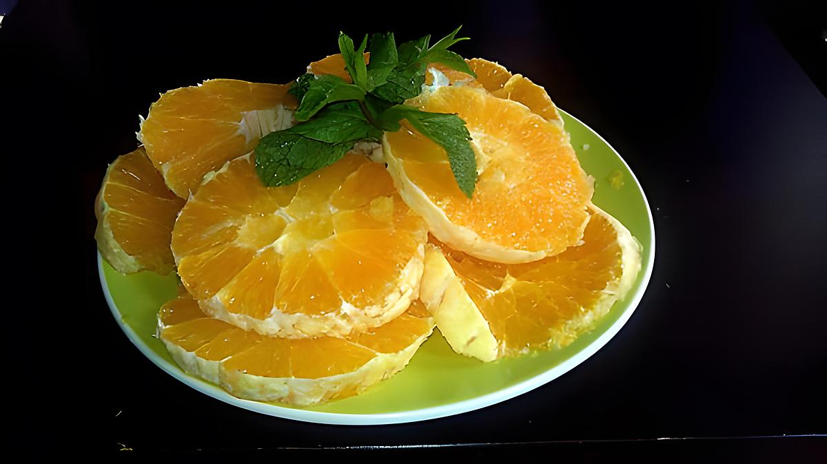 recette SALADE D'ORANGE