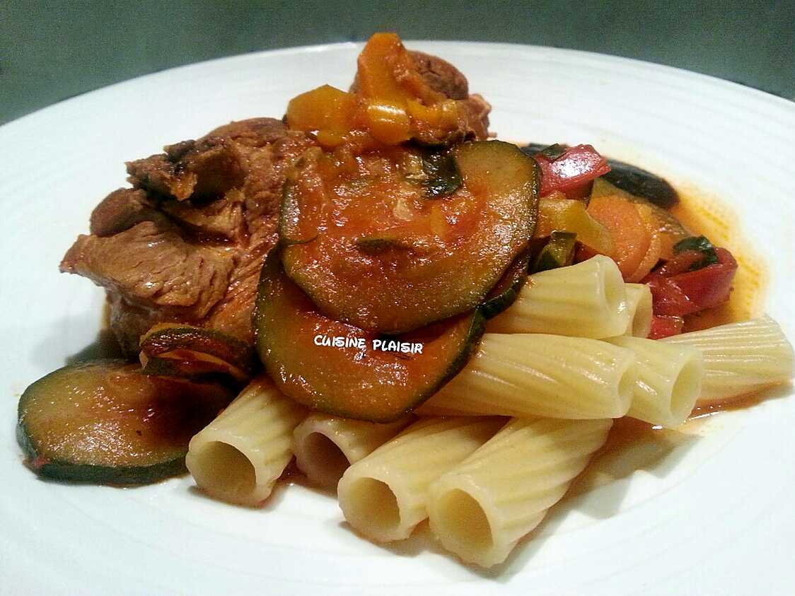 Osso-Bucco de dinde aux légumes