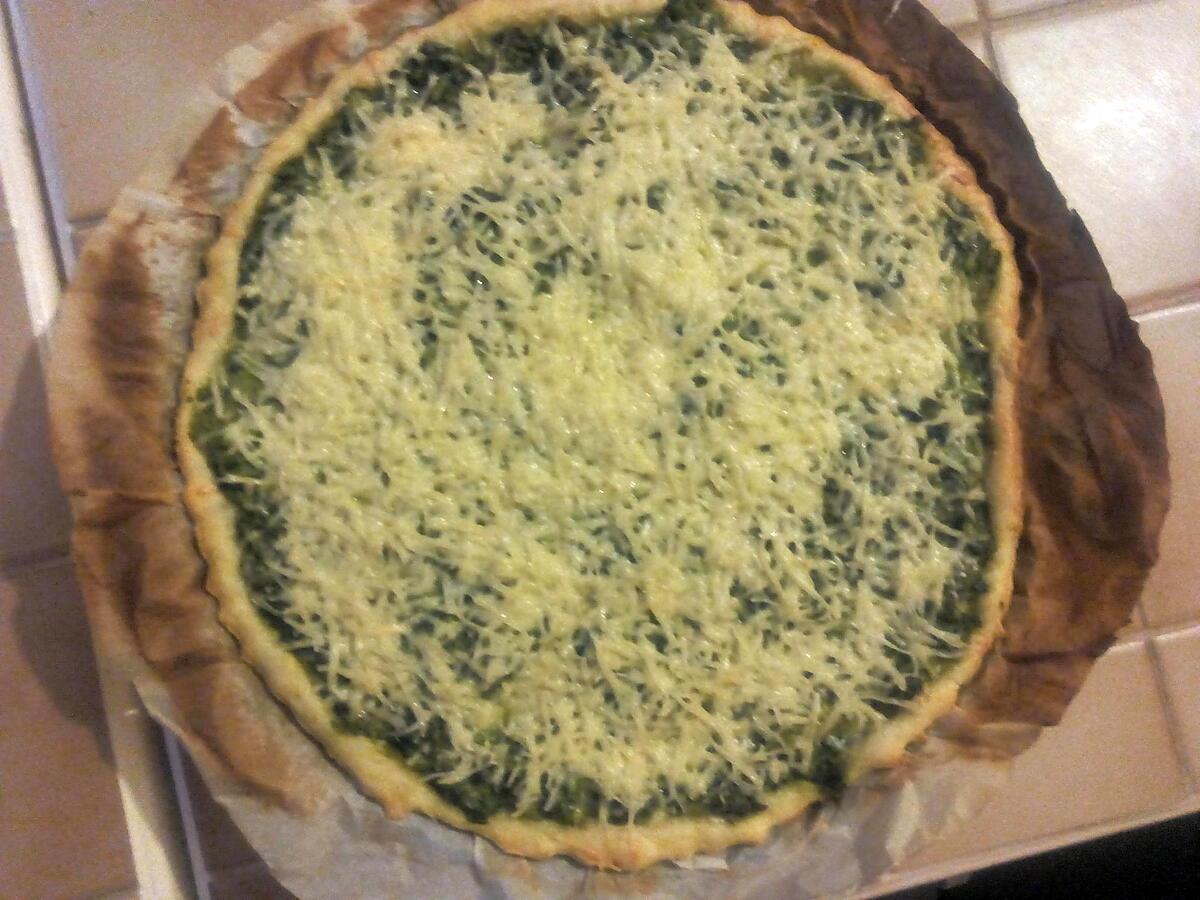 recette Tarte aux épinards hachés et brocoli