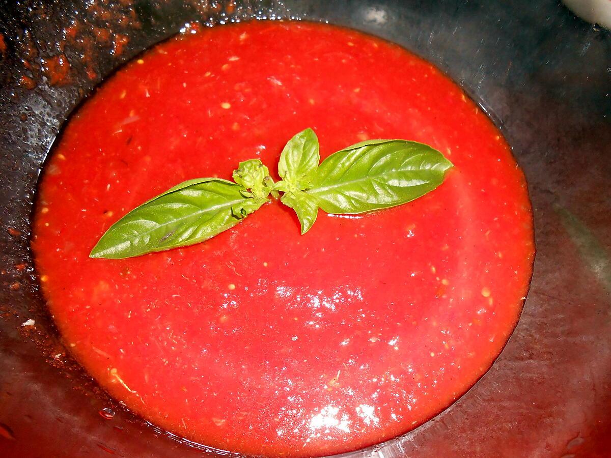 recette SAUCE TOMATES FRAICHES MAISON