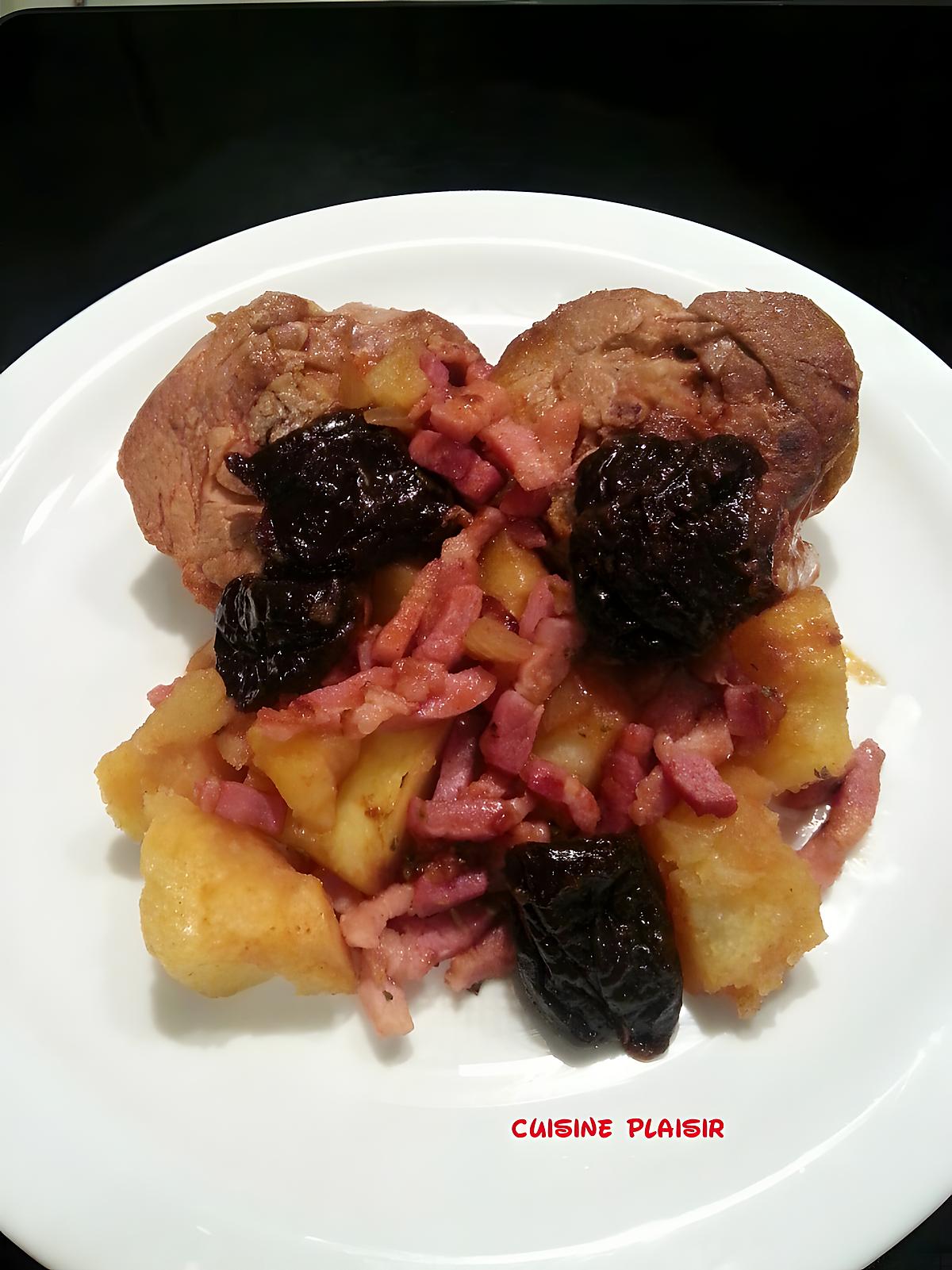 recette Osso-Bucco de dinde aux pruneaux et à la bière framboise