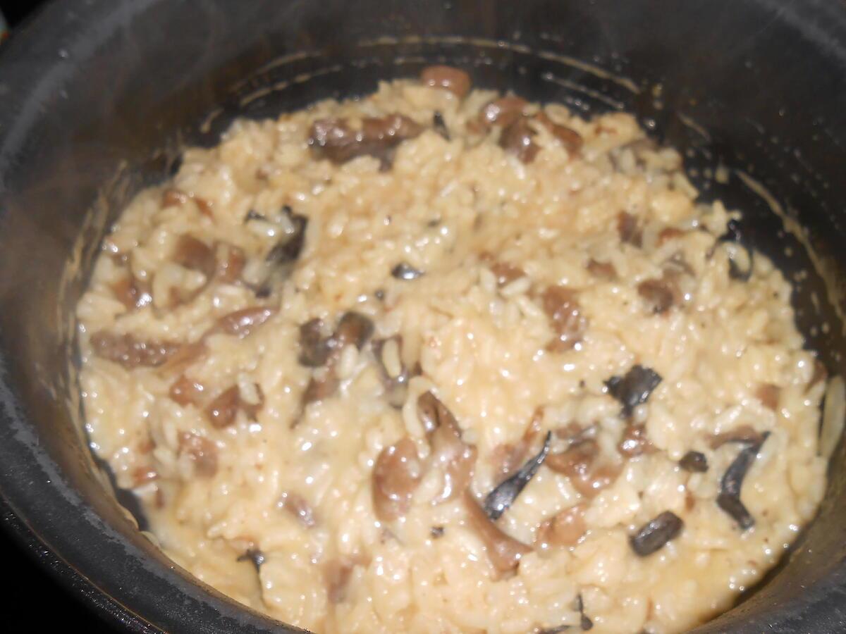 recette RISOTTO AUX CHAMPIGNONS DES BOIS