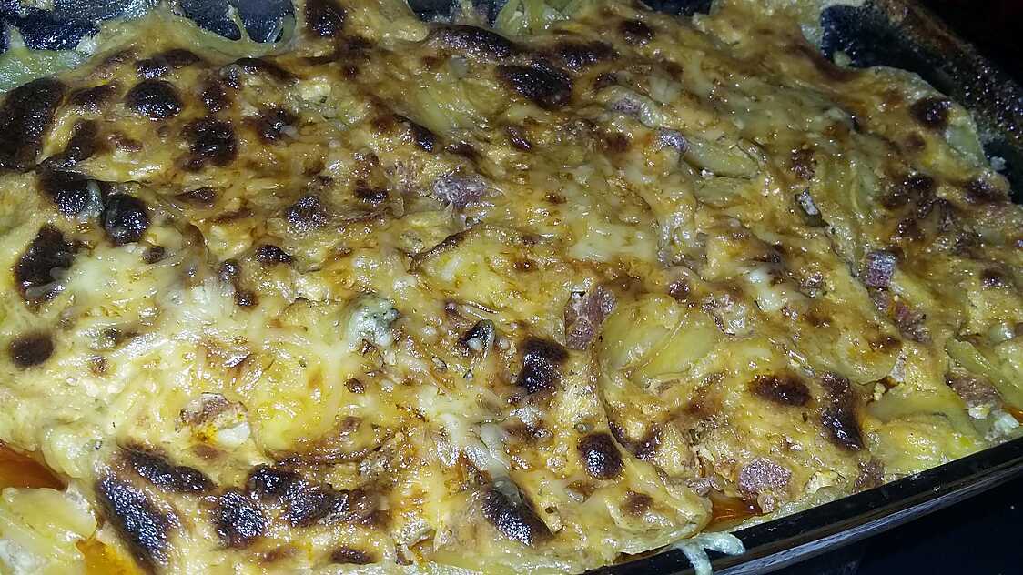 Gratin de pomme de terre-chorizo
