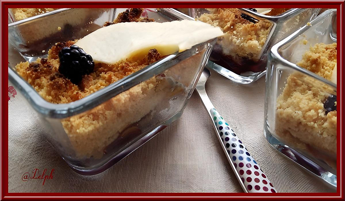 recette Crumble aux mûres et aux pommes