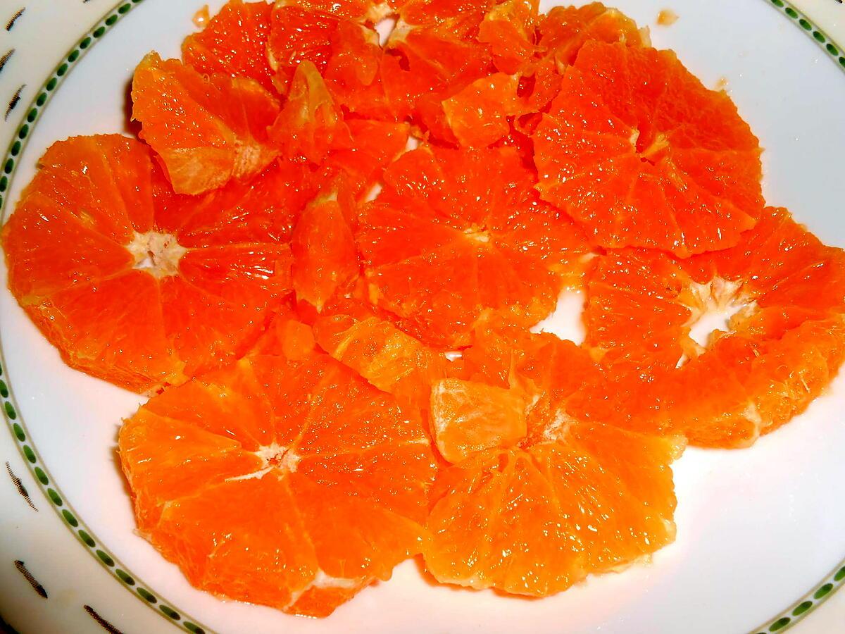 recette SALADE D'ORANGES "D'ETE CORSE"