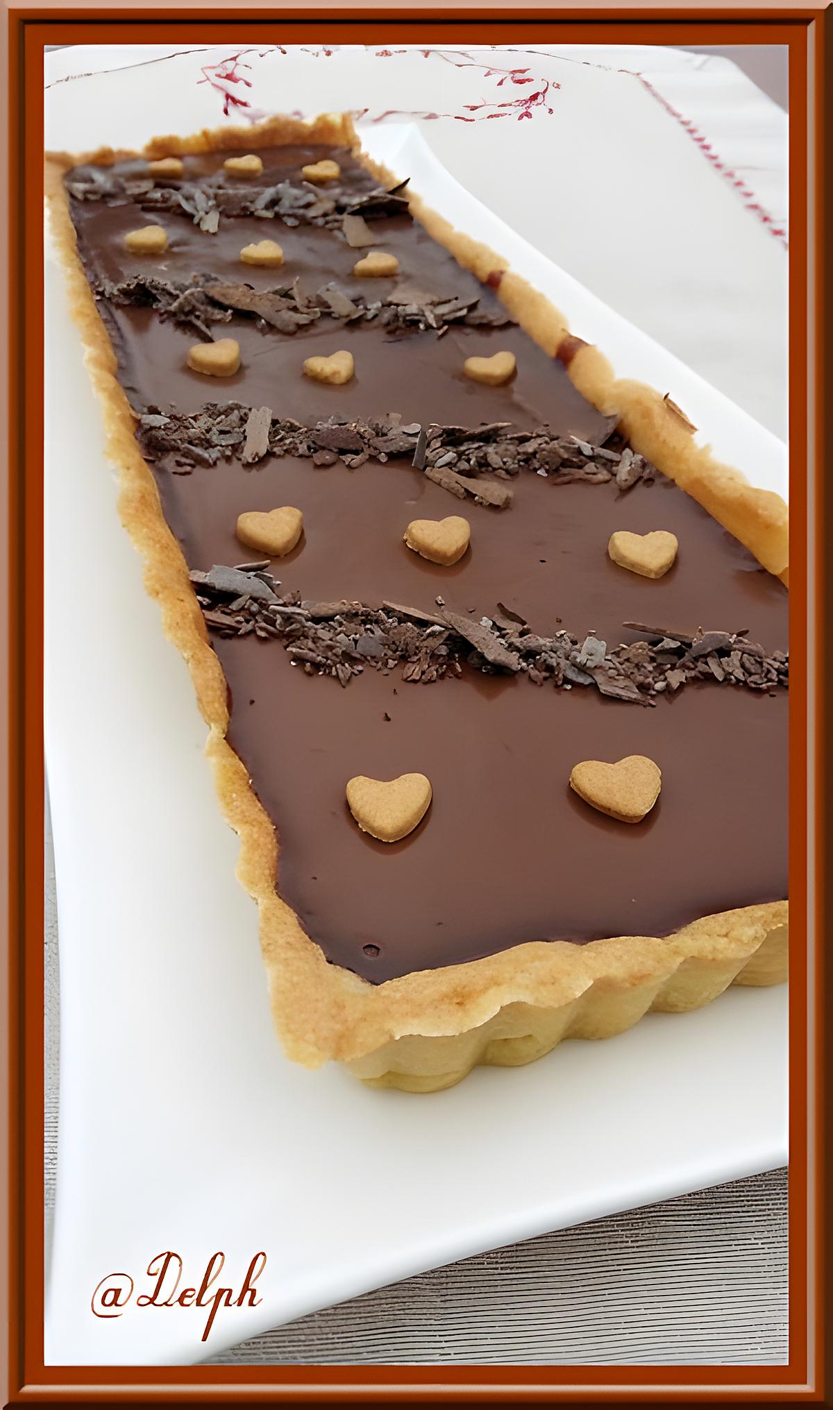 recette Tarte au chocolat  Carambar