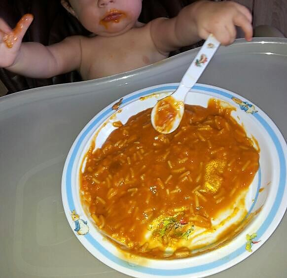 recette Mes premiéres spaghetti bolognaise *Pour bébé*