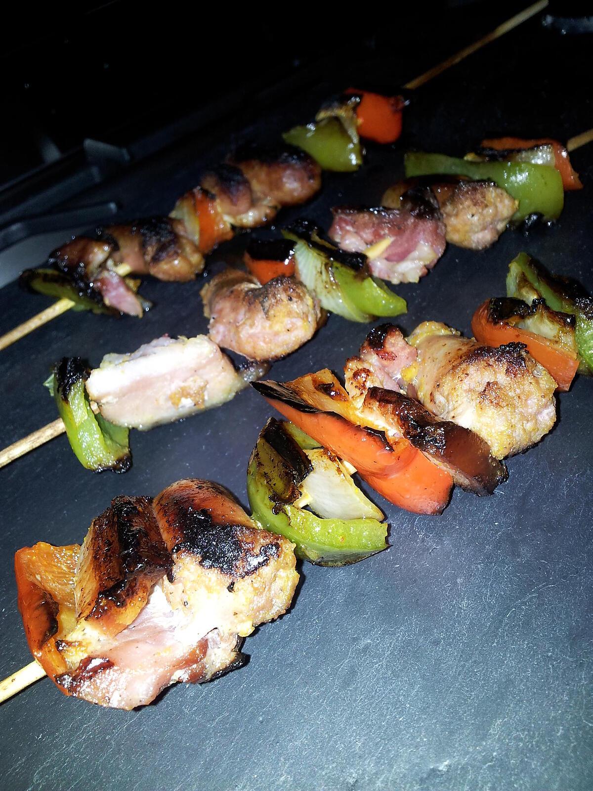 recette Brochettes