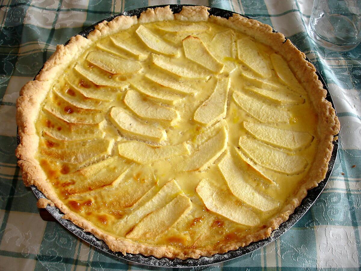 recette Tarte aux pommes à l'alsacienne