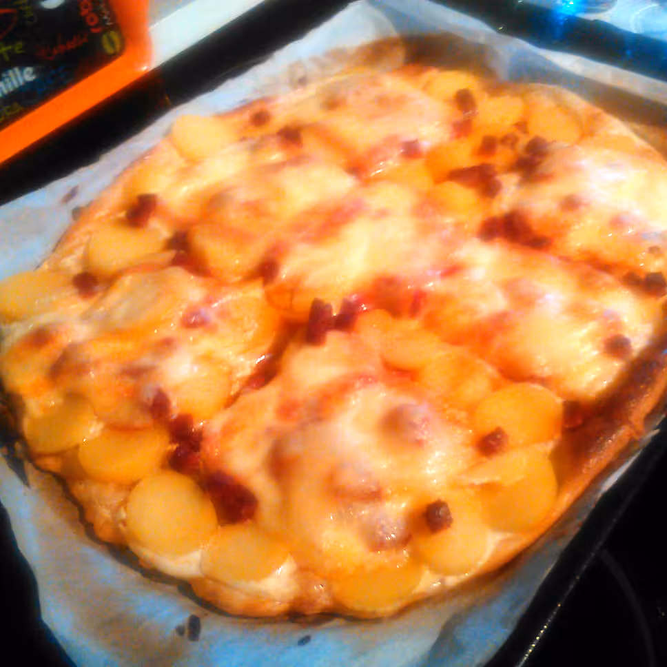 recette Pizza façon raclette