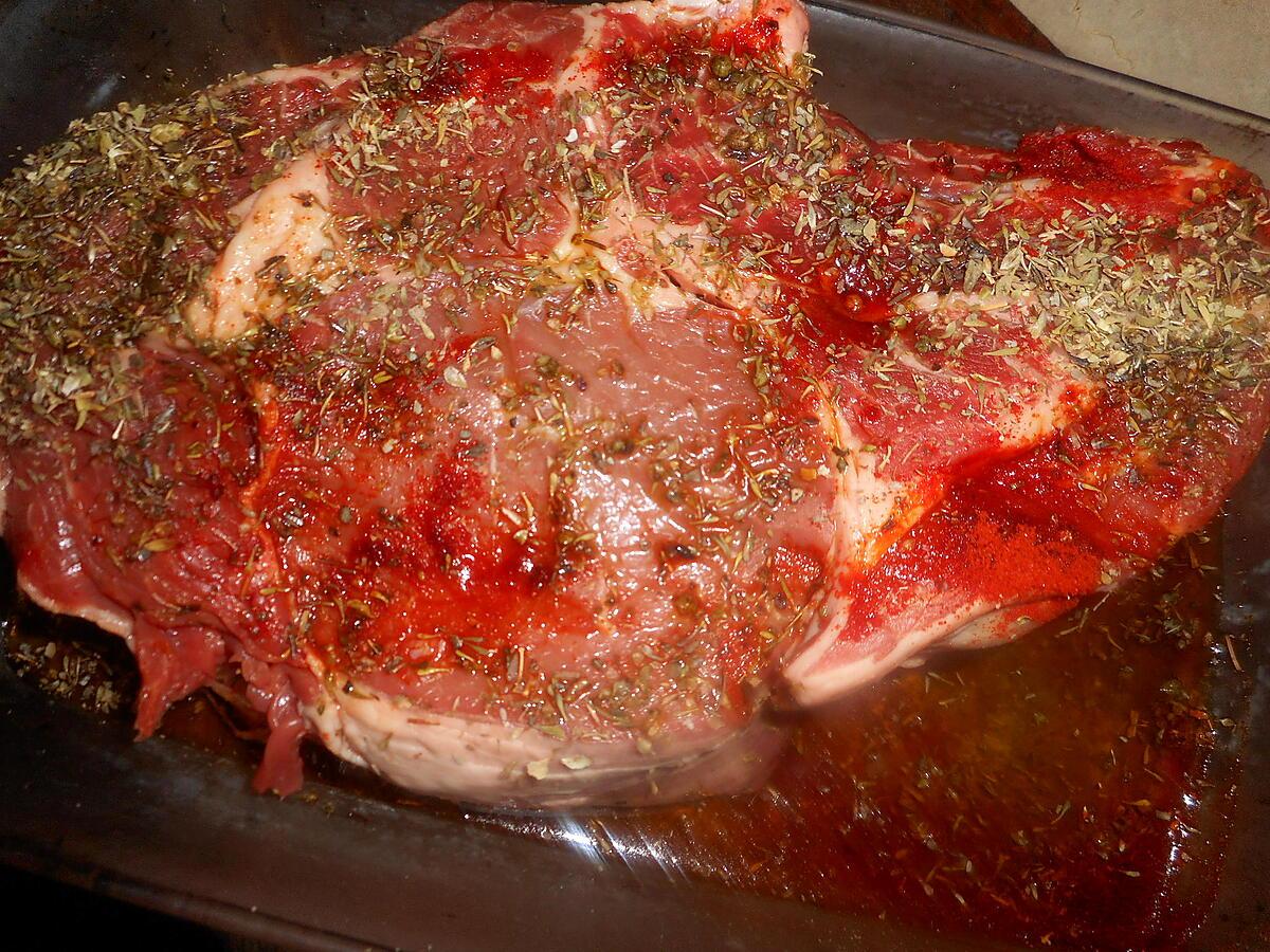 recette Cote de boeuf a l origan et paprika