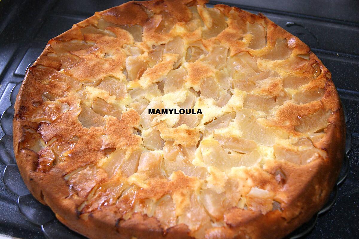 recette Gâteau aux pommes/mascarpone/rhum