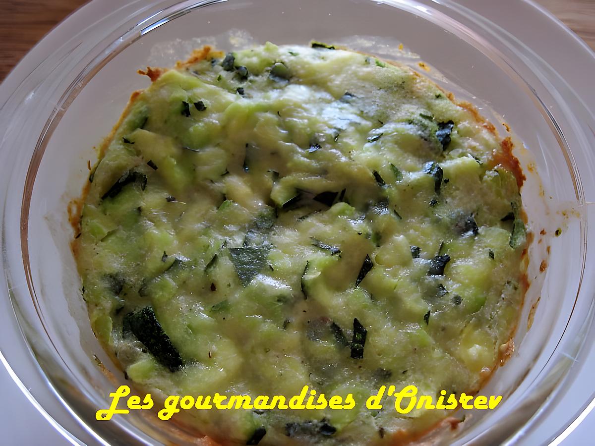 recette Moelleux de courgettes au Bresse bleu