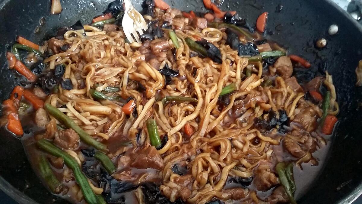 recette Wok de nouille pad thaï