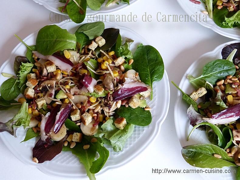 recette Salade fraîcheur croquante