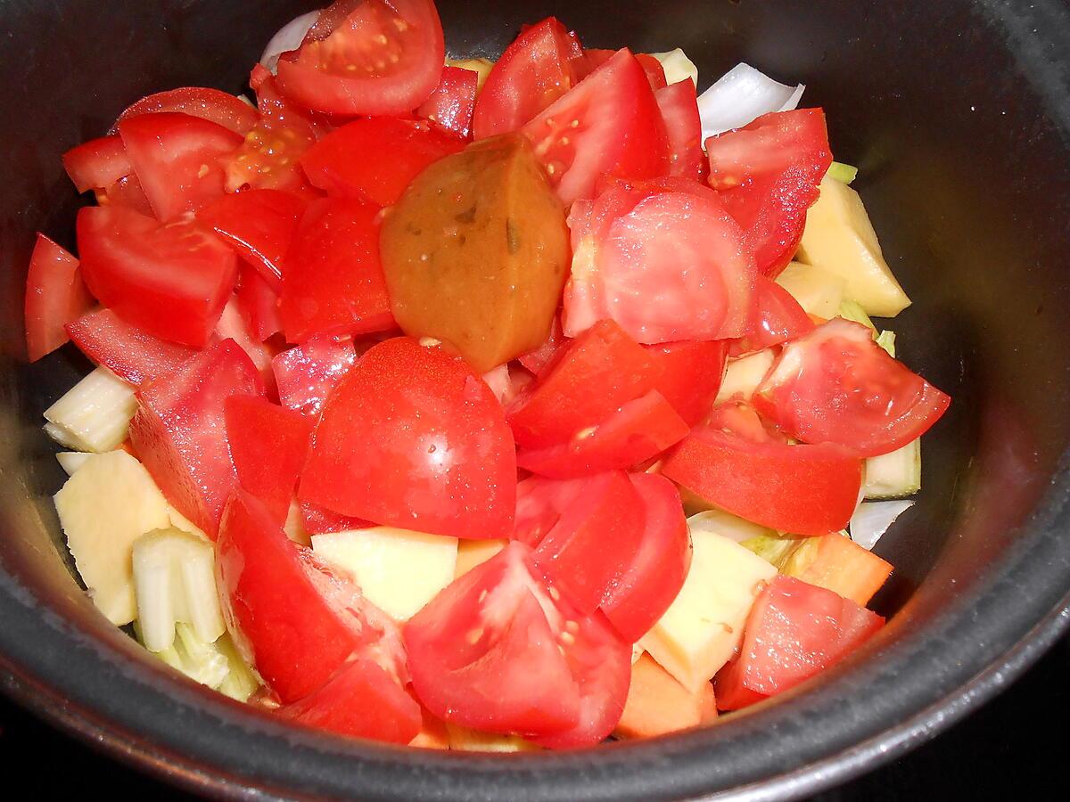 recette UNE PETITE SOUPE A LA TOMATE