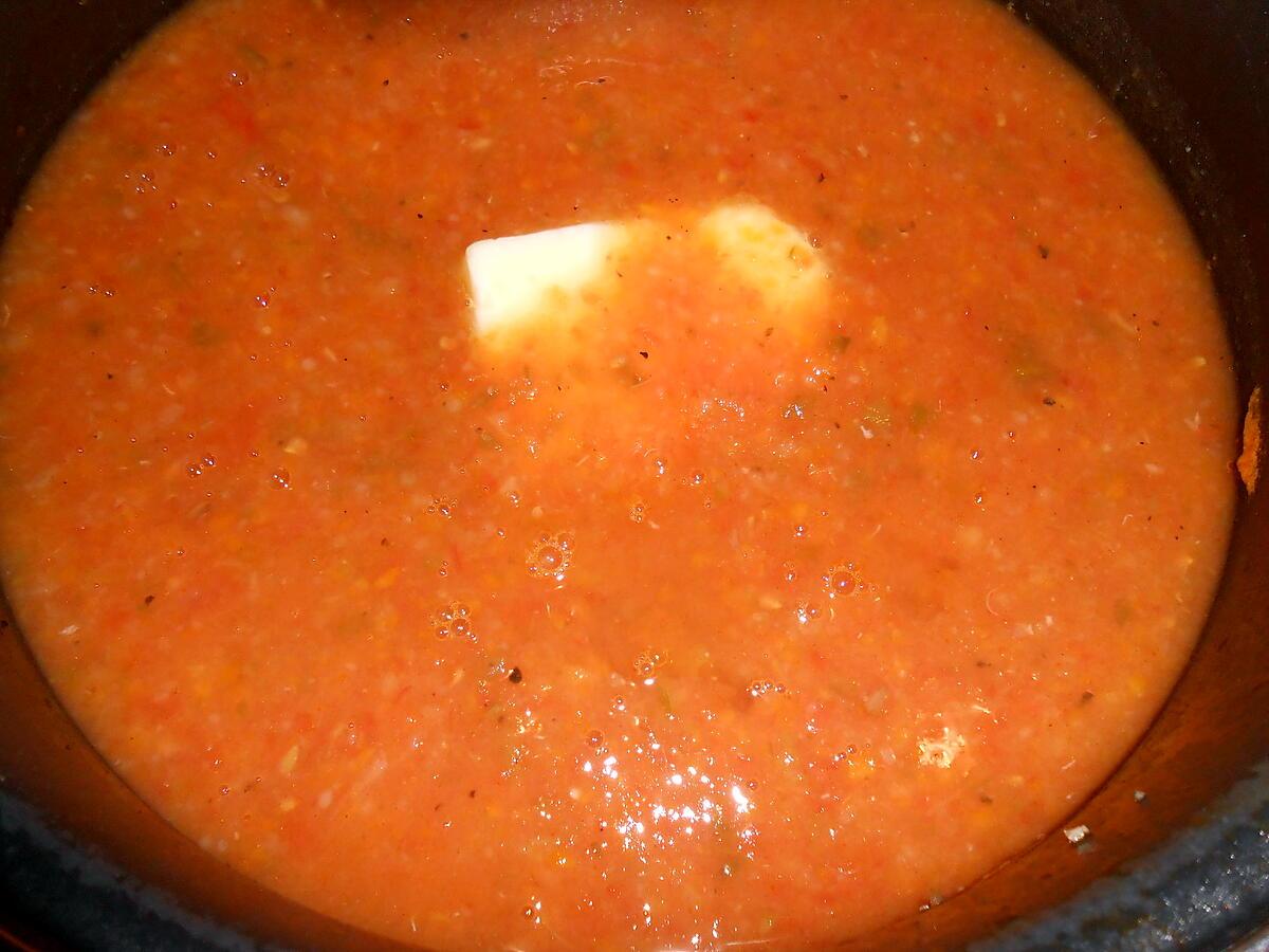 recette UNE PETITE SOUPE A LA TOMATE