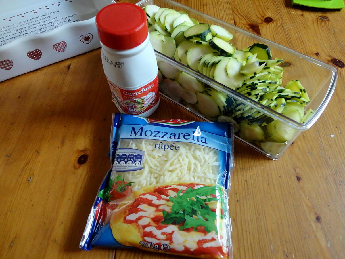 recette COURGETTE brie mozzarella