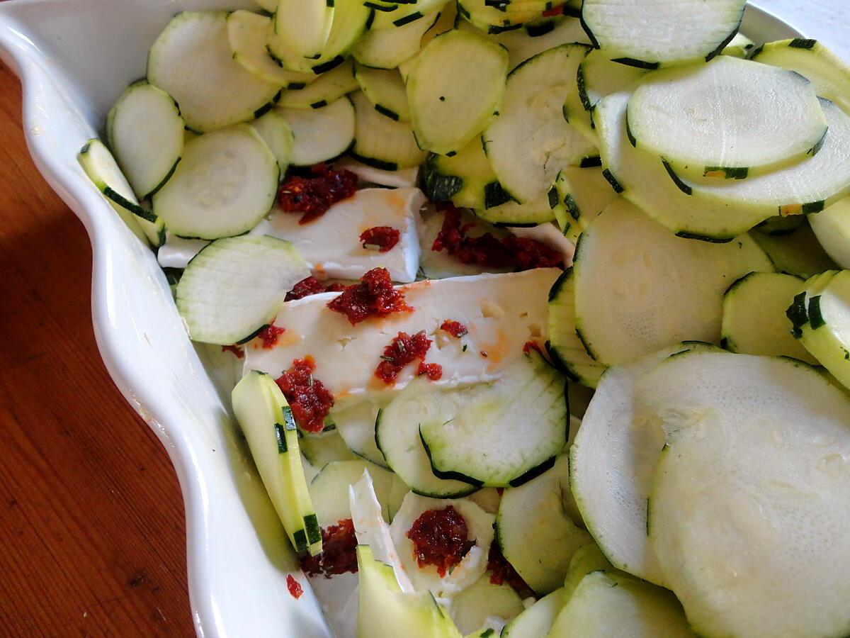 recette COURGETTE brie mozzarella