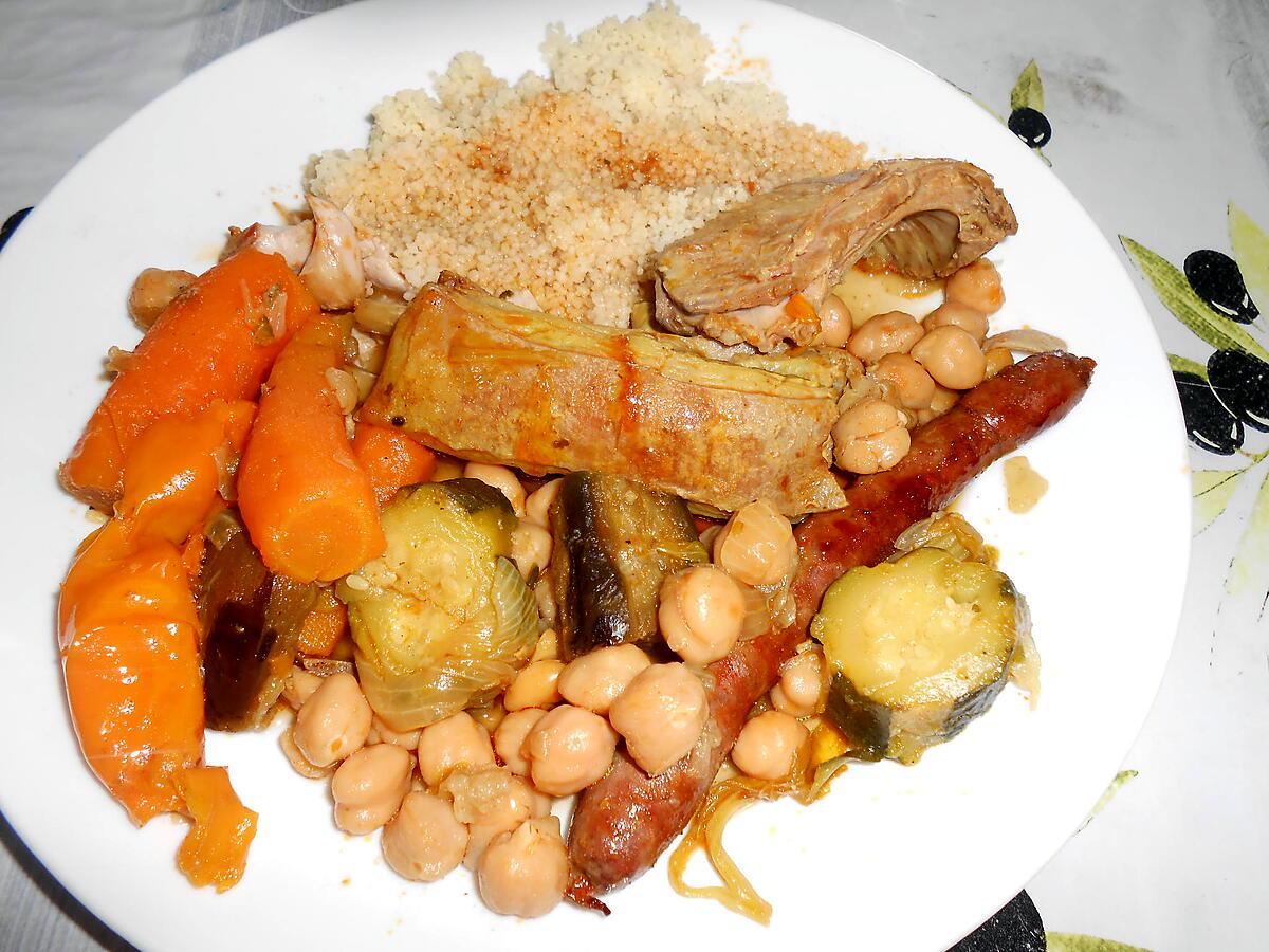 recette COUSCOUS AUX 5 VIANDES