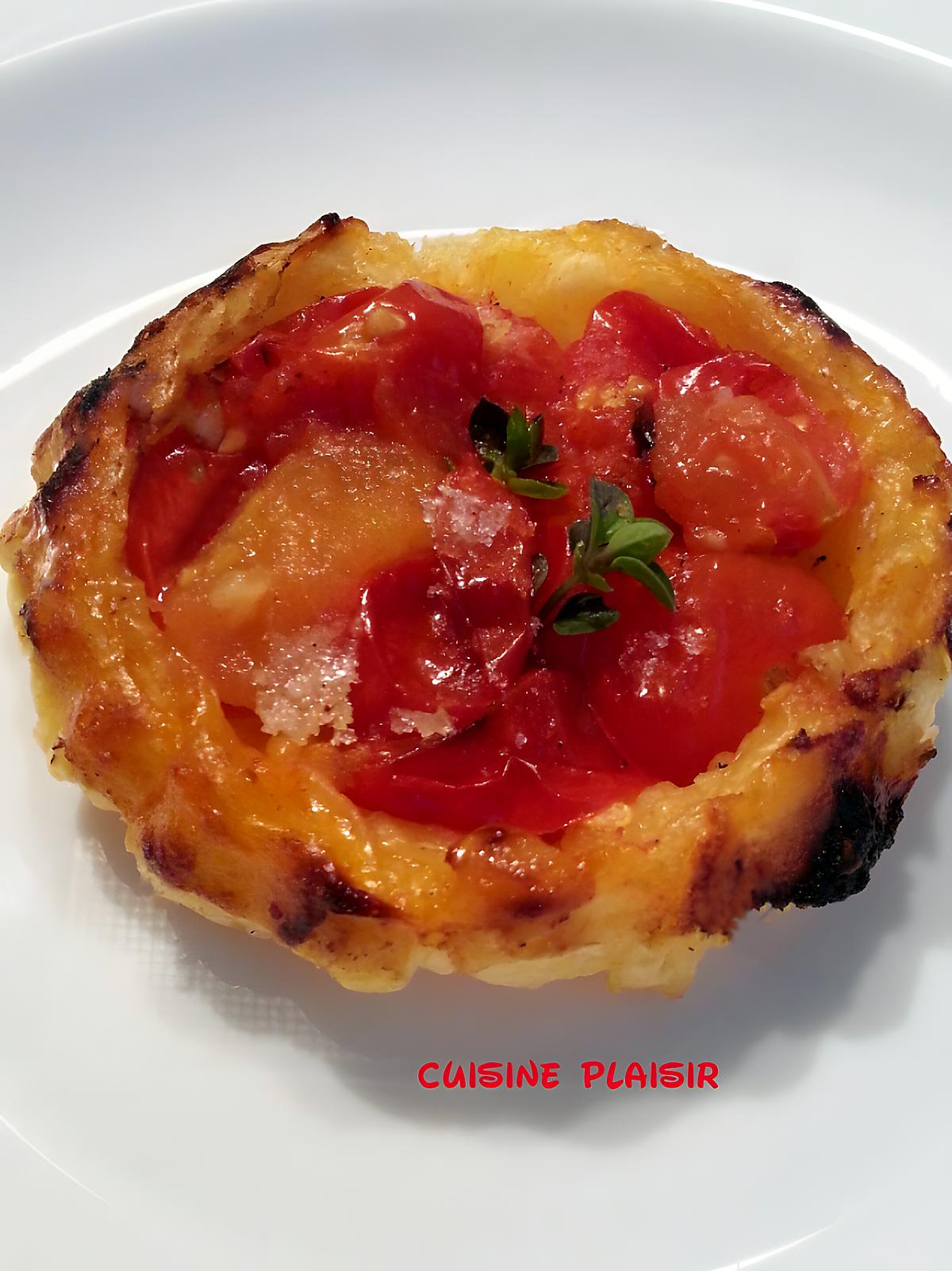 recette Mini tartelettes / tatin de tomates cerises