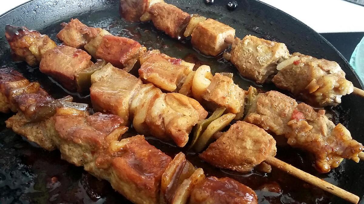 recette Brochettes mariné asiatique