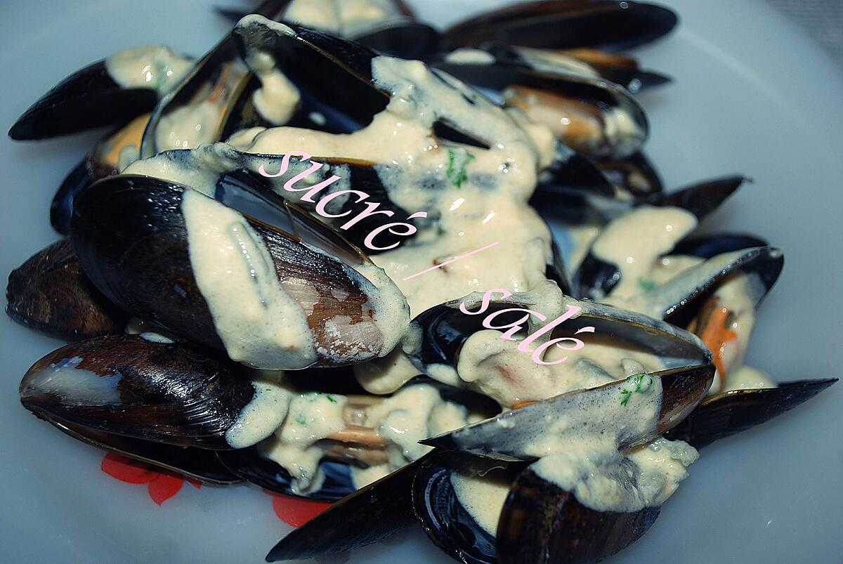 recette Moules au roquefort