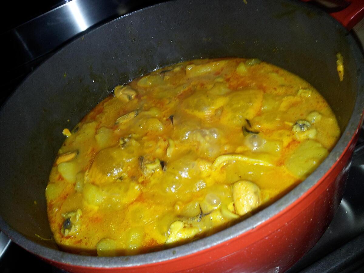 recette Ragoût de la mer et curry