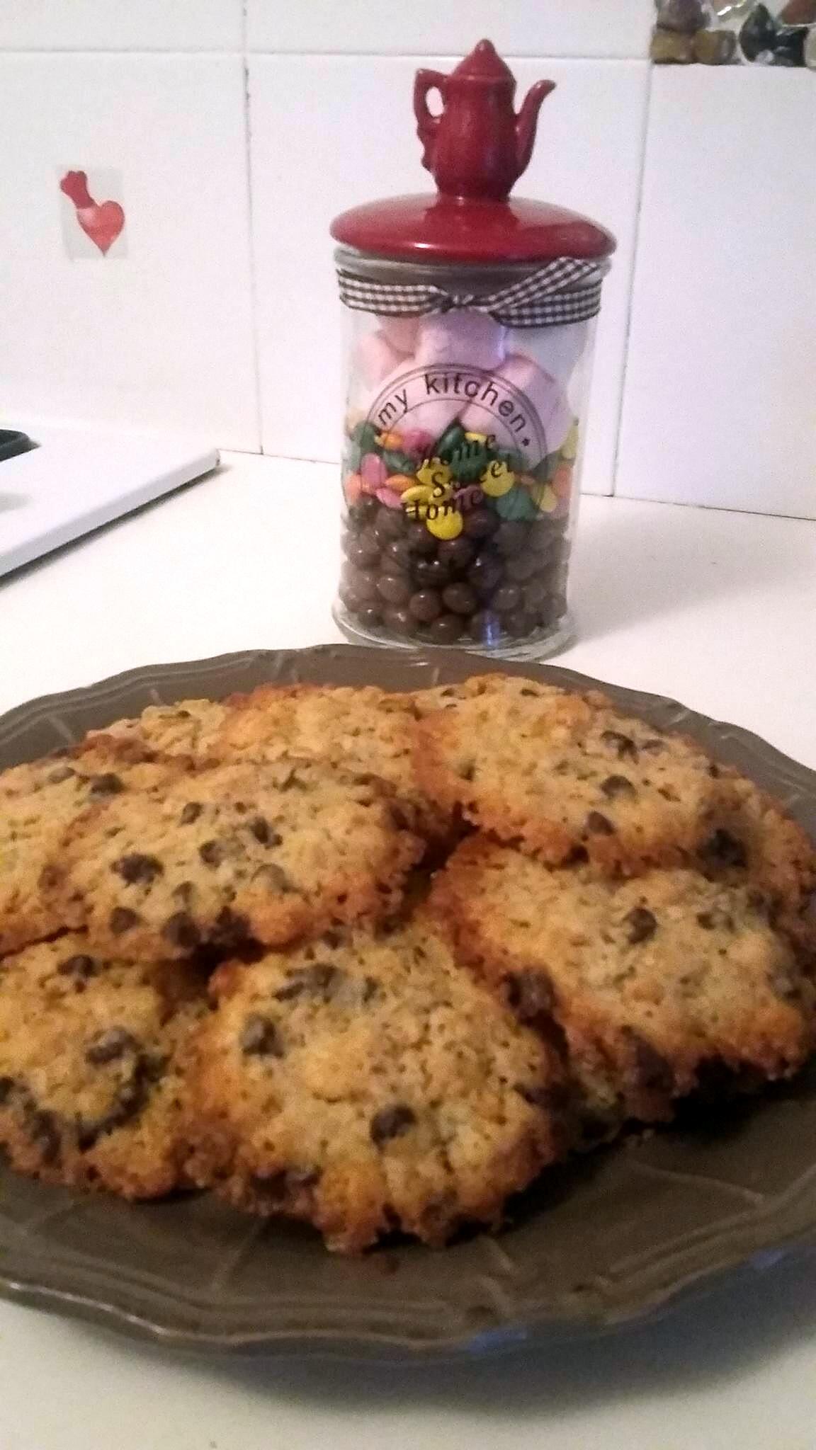 recette Cookies aux pépites de chocolat et aux corn flakes