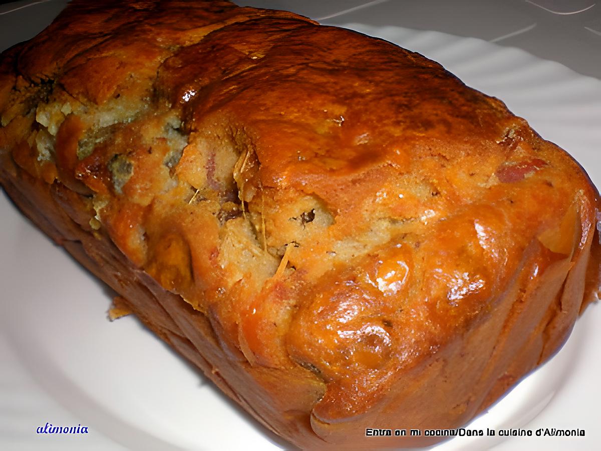 recette Cake lardons-noix-roquefort