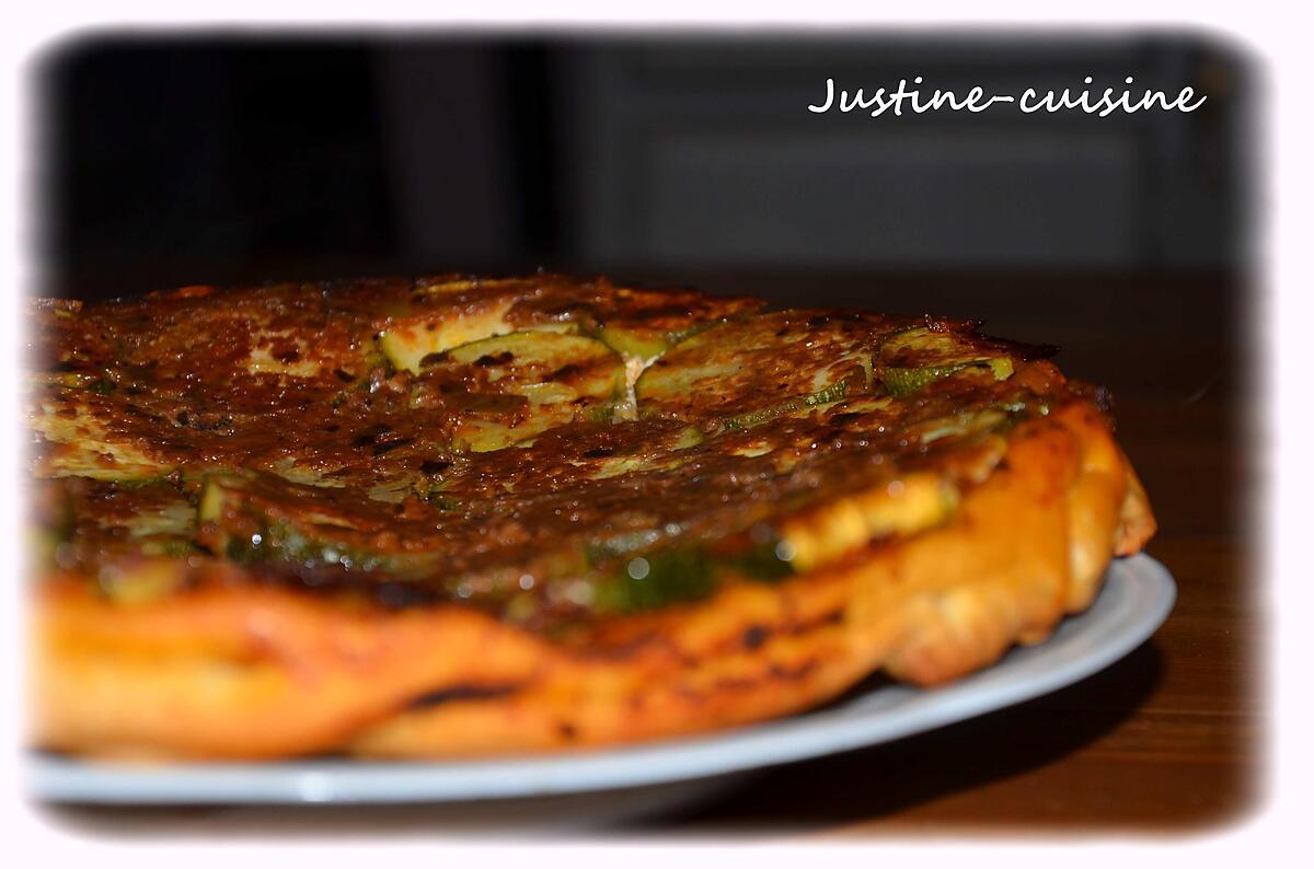 recette Tatin de courgettes au chèvre et tapenade