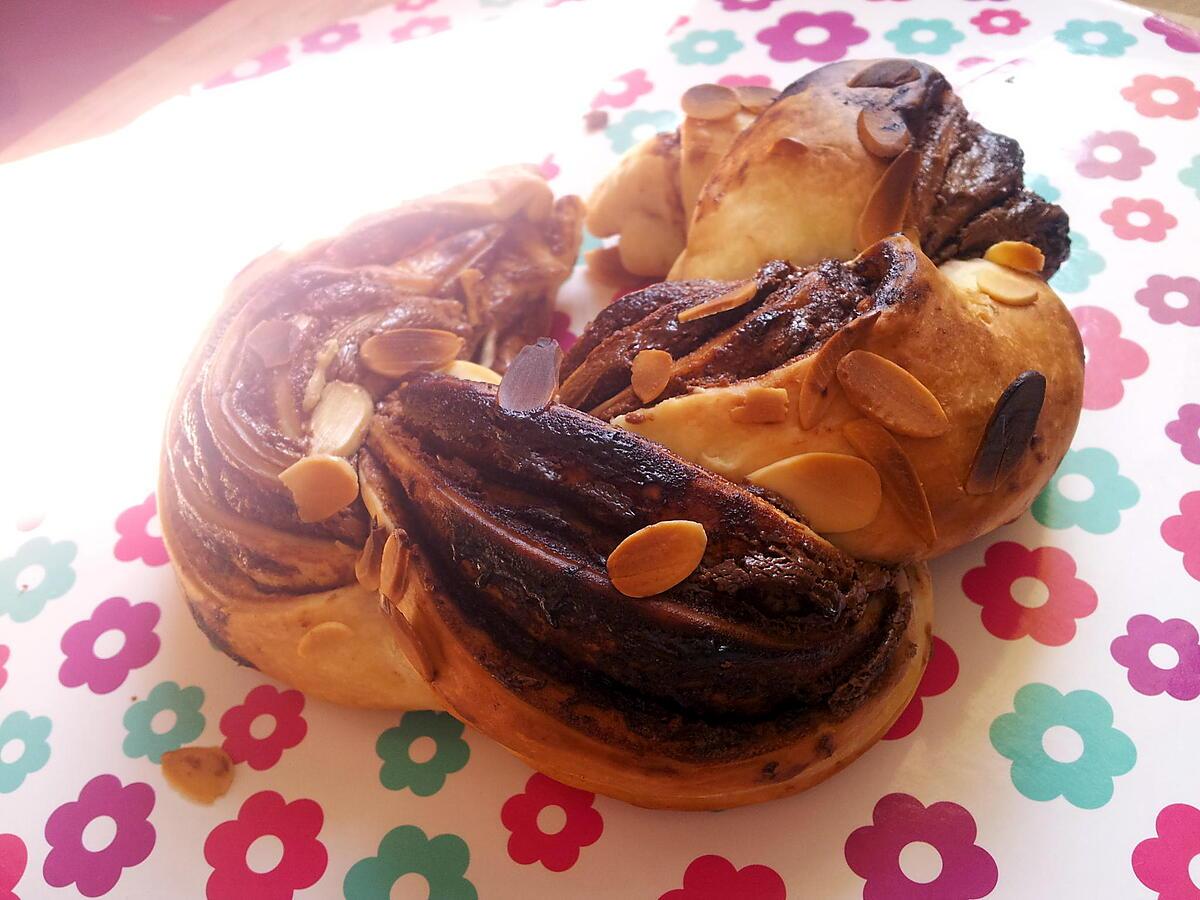 recette Couronne tréssé au nutella