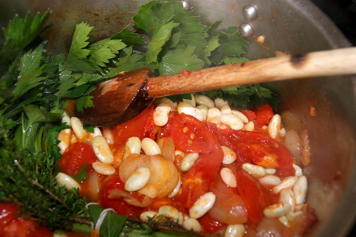 recette Haricots blancs à la tomate