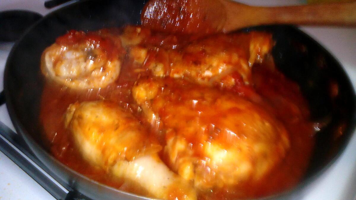 recette Poulet ou cuisse de poulet au massalé