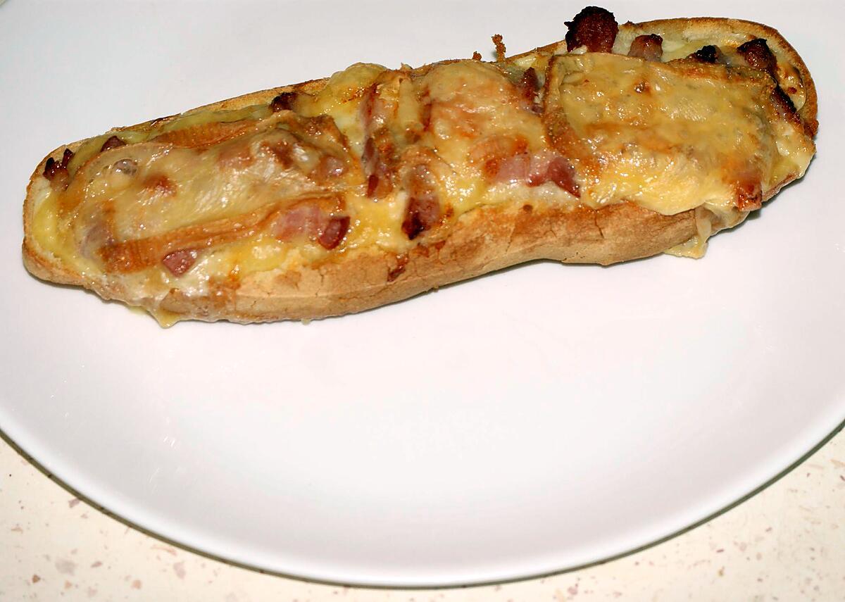 recette Baguette gratinée au Maroilles