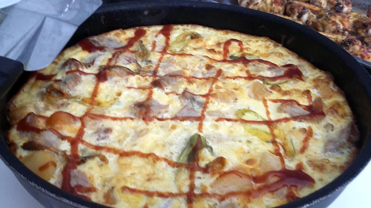 recette Omelette fleur de courgette