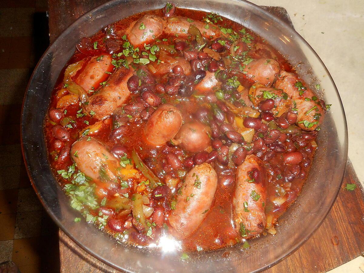 recette Petits chorizo à cuire aux haricots rouge