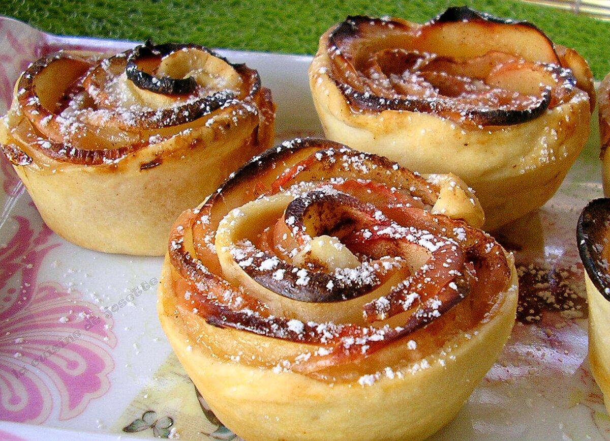 recette fleurs aux pommes